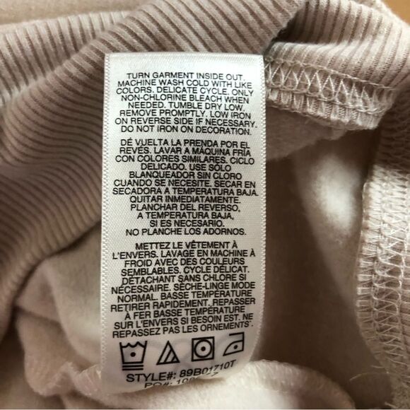 C&C California “My Favorite Color Is Fall” Sweatshirt Beige Size Large - Picture 6 of 8